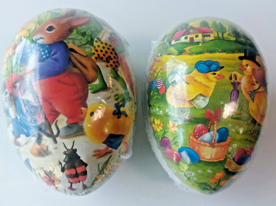 Vtg Easter Egg (4x3.5) PETER RABBIT & FRIENDS & CHICKS Mint Factory Sealed!