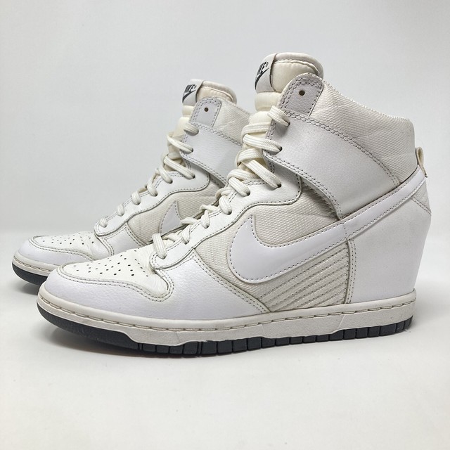 dunk high wedge white