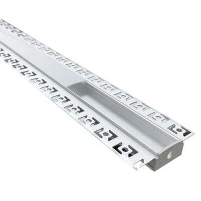SILAMP Profilo Alluminio a incasso larghezza 2cm per Striscia led BARRA-16-2M
