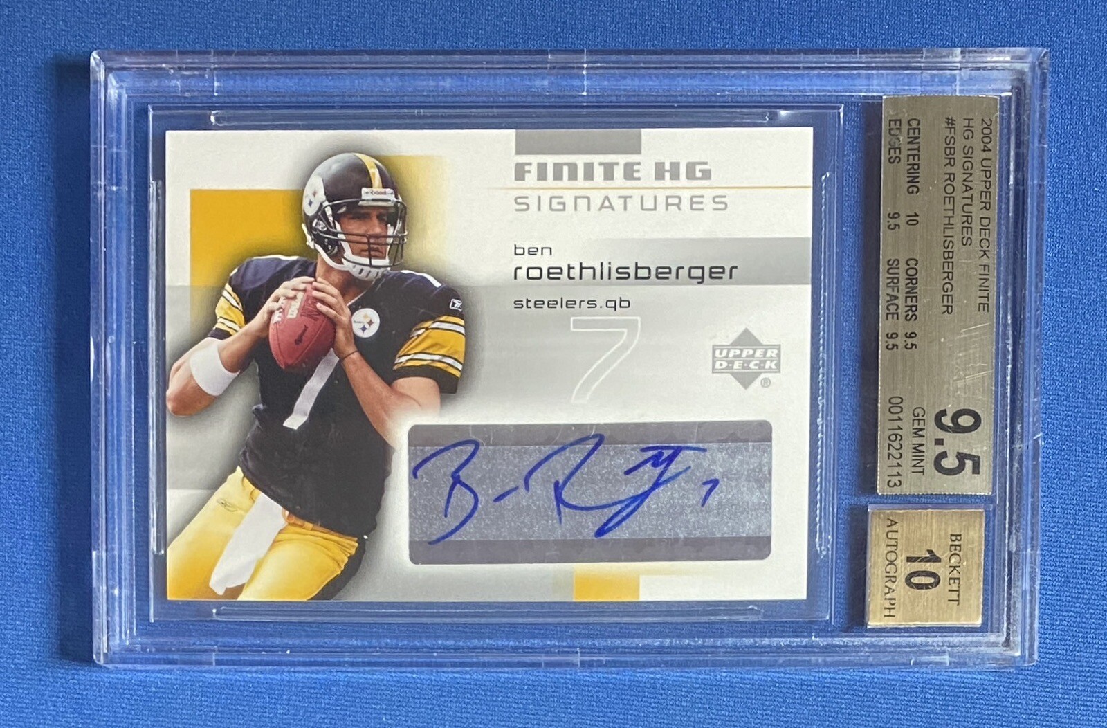 Ben Roethlisberger Upper Deck Finite HG Signatures #FSBR Signatures