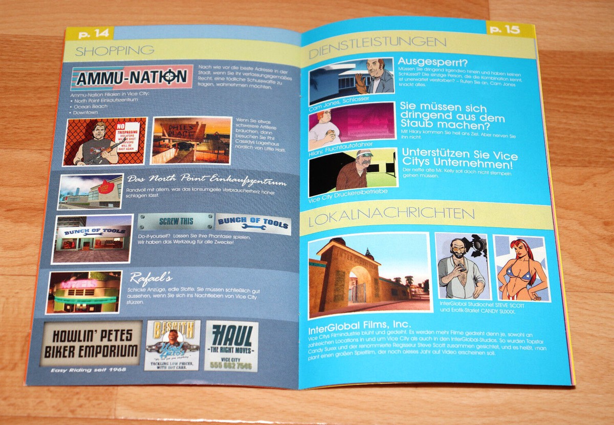 Grand Theft Auto Vice City German Travel Guide PS2 Xbox | eBay
