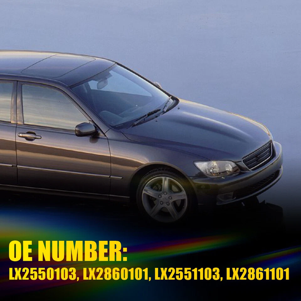 For 2000-2005 Lexus IS300 Front & Rear Smoked Side Marker Bumper Lights Housings - Image 4 of 4