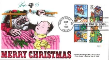 #3108-11 Christmas Scenes Plate Pugh FDC (00219963108-11002)