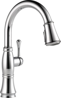 #ad #ad Delta Cassidy Pull Down Kitchen Faucet Lumicoat Chrome Certified Refurbished $297.79
