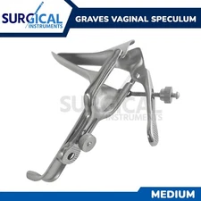 Graves Vaginal Speculum Medium OB/Gynecology Stainless Steel German Grade