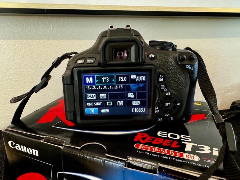 Canon EOS Rebel T3i Camera with External Flash, 1855mm AND 55250mm