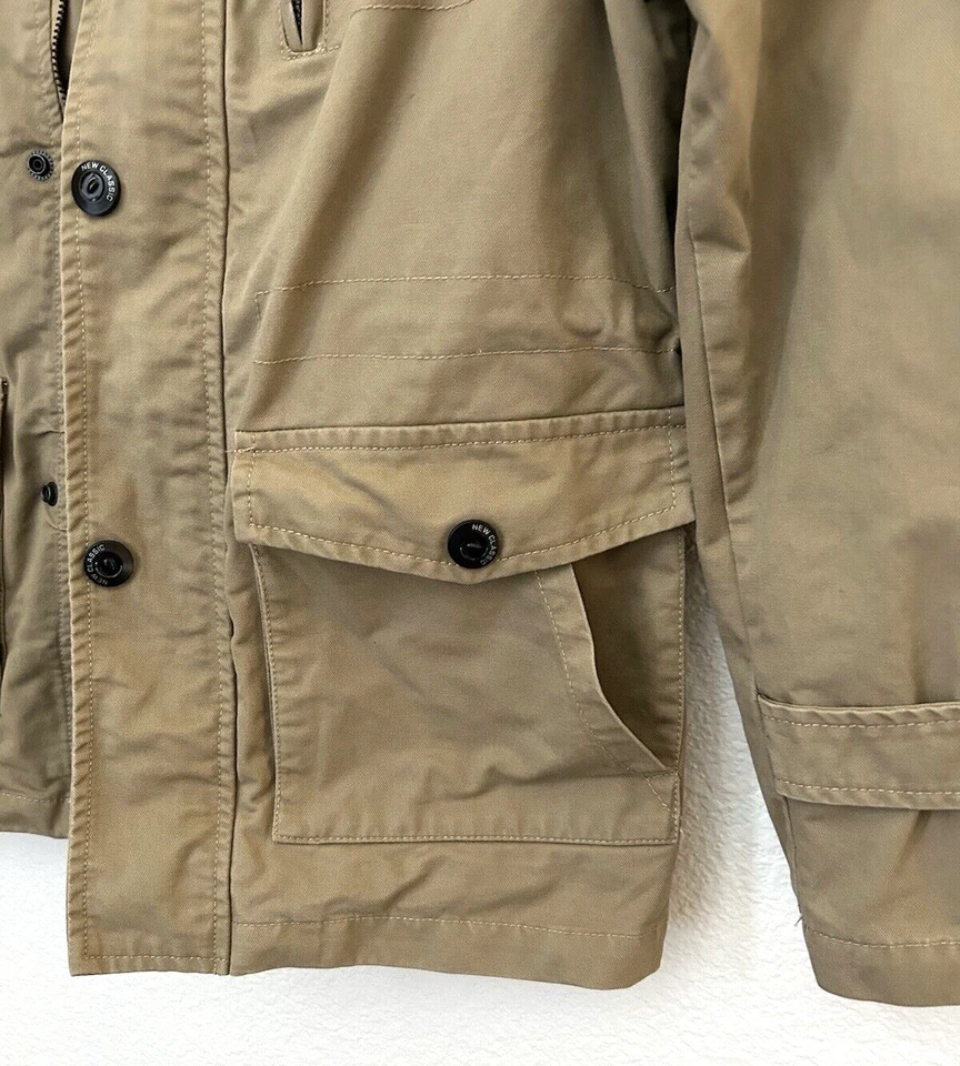 Chaqueta de Lona Field Chore Para Mujer Mediana Forrada Desmontable Capucha Granero Caminar Usada en Excelente Condición Foto 3 de 4