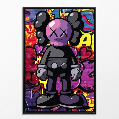 Kaws - Charakter, Pop Art, Graffiti kunst, LeinwandKunst, Leinwand Wandbild
