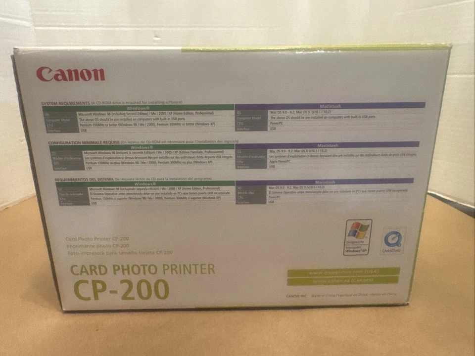 VINTAGE SEALED Canon Selphy CP-200 Thermal 4x6 Photo Postcard Compact Printer - Image 4 of 4