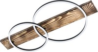 Braun Schwarz Dunkle Holz Moderne Deckenlampe Deckenleuchte 3000K 1700Lm IP20