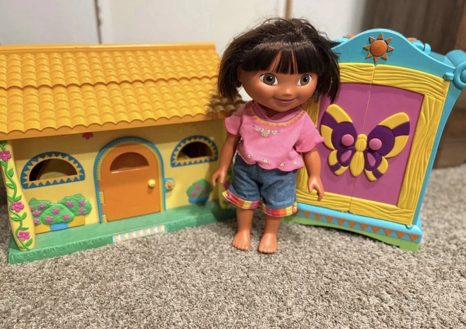 Lote de juguetes Dora la Exploradora 2003 vintage - ¡Casa de muñecas, figuras, vehículos y más! Foto 4 de 4