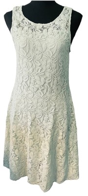 Free People 'Miles of Lace' ~ Mint Green Illusion Flare Party Dress S NEW $128