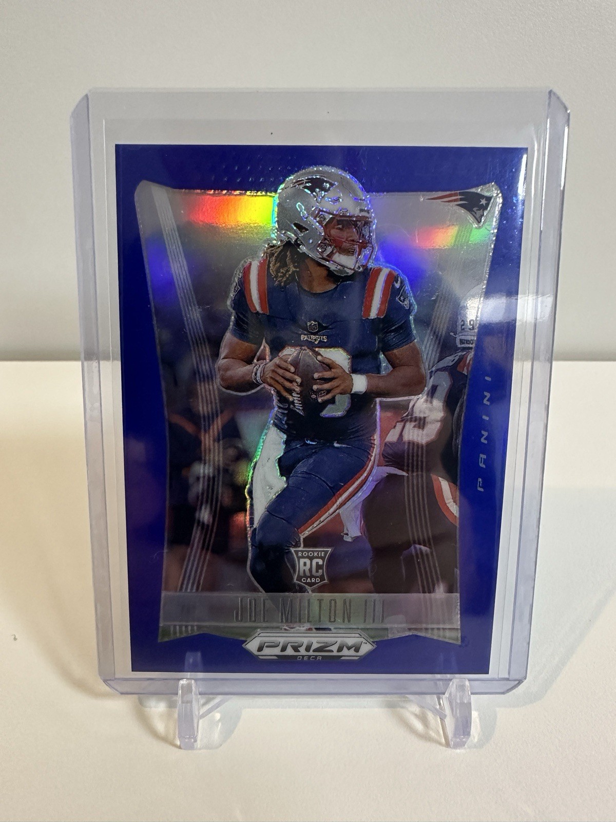 Joe Milton III 2024 Prizm DECA Football #218 Blue Prizm /149 Color Match RC