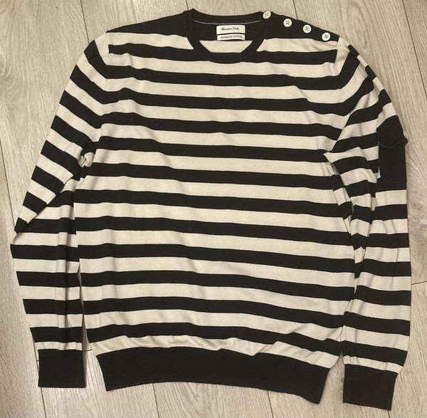 Women Massimo Dutti Sweater Navy Cotton 40