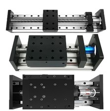 CNC Linear Guide Table Double Rail Sliding Table XYZ Axis Ball Screw Linear Stag