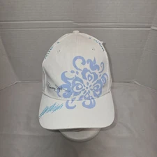 ORIGINAL PANAMA JACK White Baseball Hat Cap Adjustable Strapback Short Brim Euc