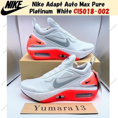 Nike Adapt Auto Max Pure Platinum White CI5018-002 Men's Size | eBay