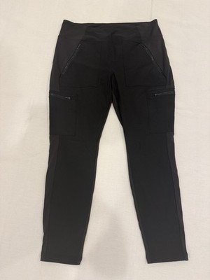 Athleta Headlands Hybrid Cargo Tight Women 18 Black Stretch Nylon Outdoors Pants