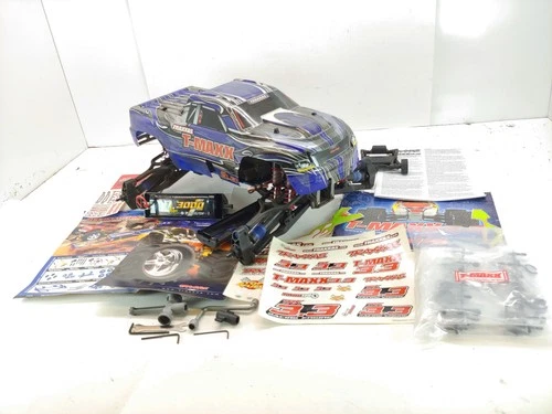 Traxxas T-Maxx 3.3 1/8 Nitro Monster Truck Complete Roller Slider Chassis w/ Bod
