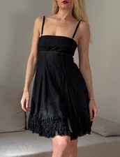 Dolce & Gabbana Black Lace Bustier-style Corset A-line Dress IT42