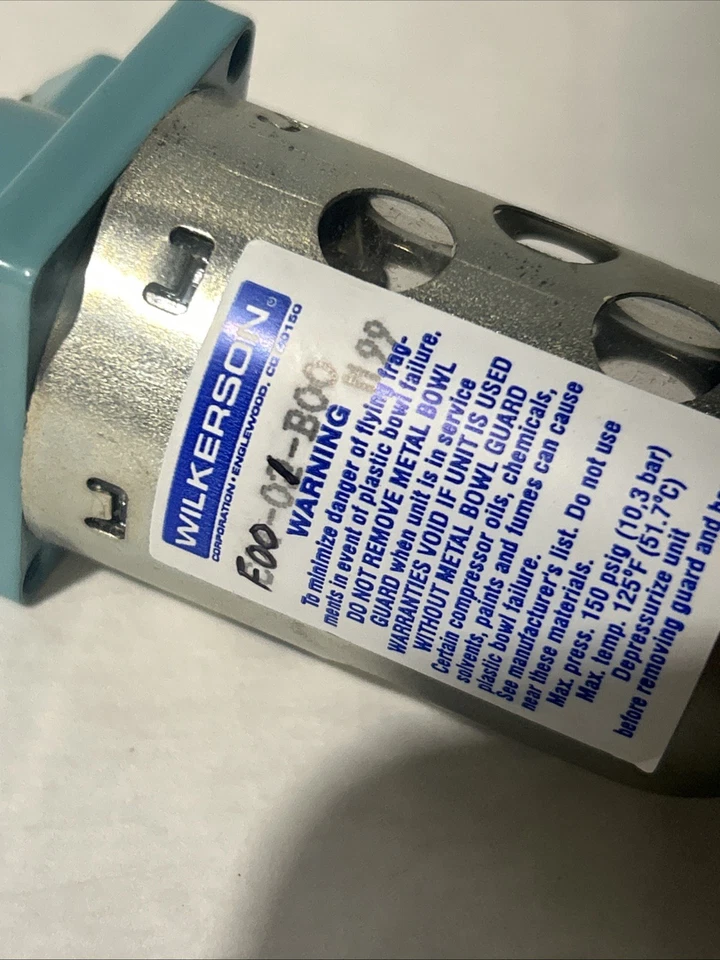 Wilkerson pneumatic filter F00-01-B00 M99 pneumatic filter. Small in-line filter - Image 3 of 4