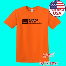Carroll Shelby CS Racing Car Men's Orange Size S to 5XL
