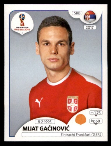 Panini World Cup 2018 Sticker Mijat Gaćinović Serbia No. 428 - Picture 1 of 2