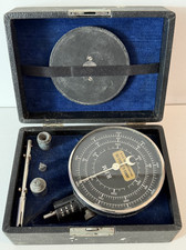 Vintage James g biddle co R.P.M. meter gauge set w/case pieces phila.pa usa
