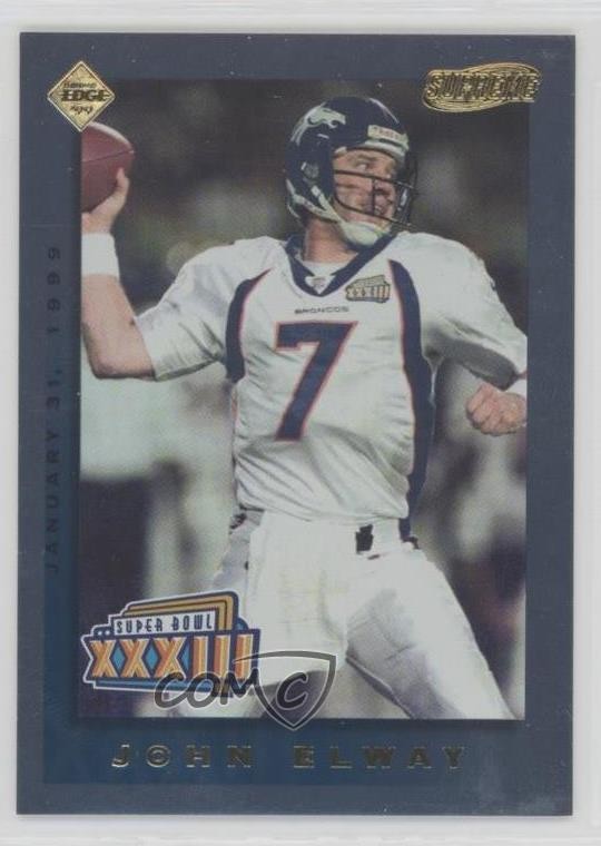 1999 Supreme Super Bowl XXXIII Supremacy Preview John Elway #S-1 HOF 7xr