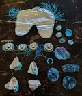 Vintage Mattel Western Stampin Barbie Horse ACCESSORIES 1993 BLUE Silver Lot