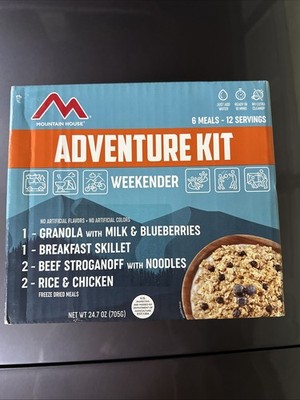 Mountain House Adventure Weekender Food Kit 12 Servings Comfort Meals 30yr life
