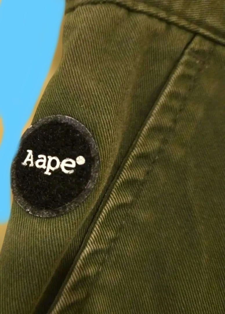 Aape A Bathing Ape Cotton Work Pants Olive Green Camouflage Yoke L BA0226166 thumbnail 4