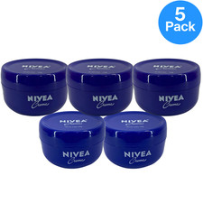 NIVEA Creme Rich Moisturizing Body, Face Hand Cream 6.8 oz 5 Pack New