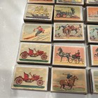 Vintage Ohio Blue Tip Match Boxes - 18 Match Boxes in Lot horses/cars/train/ship — photo 4