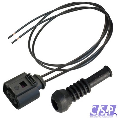 Stecker 2-pol. für VW AUDI 1J0973722 Reparatursatz 1,00² Kabelsatz + Schutzkappe