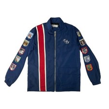 Lana Del Rey Racing Jacket With Album Patches & Embroidery