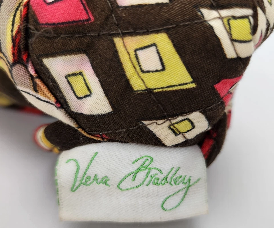 Vera Bradley Quilted Brown Floral Pattern Eyeglass / Sunglass Case - Image 2 of 4