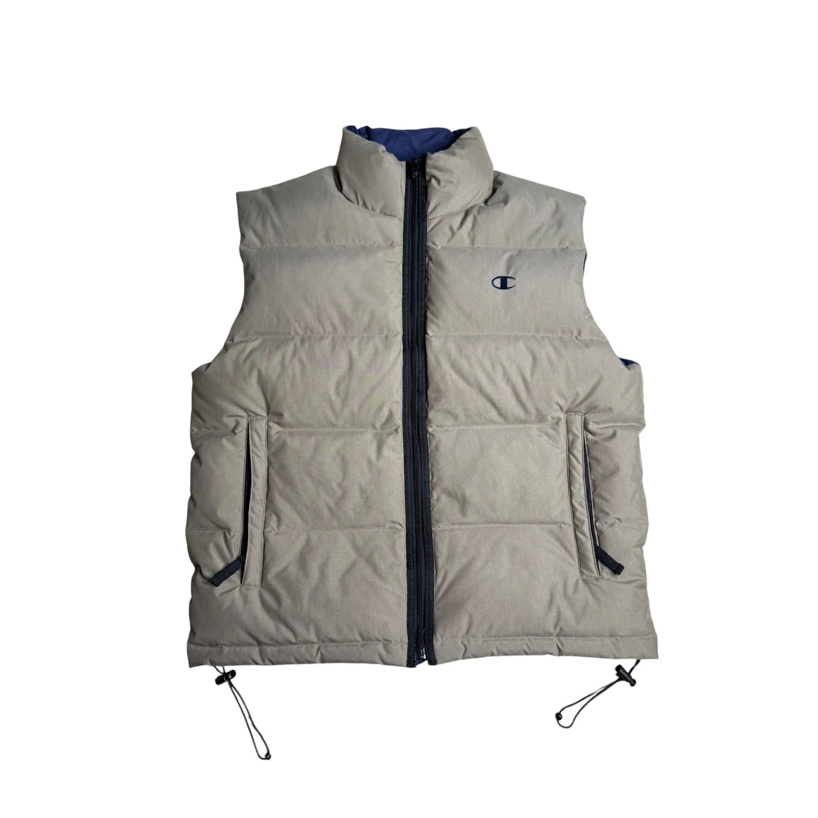 Champion Puffer Vest Mens M Full Zip Sleeveless Lightweight Padded Coat
