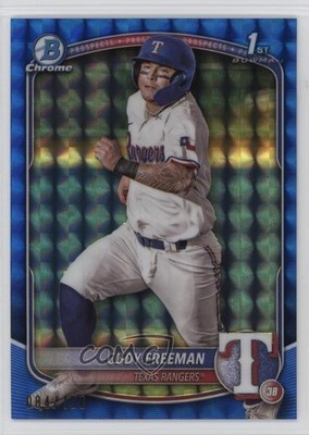 2025 Bowman Chrome Prospects Blue Geometric Refractor 84/150 Cody Freeman 1k9e