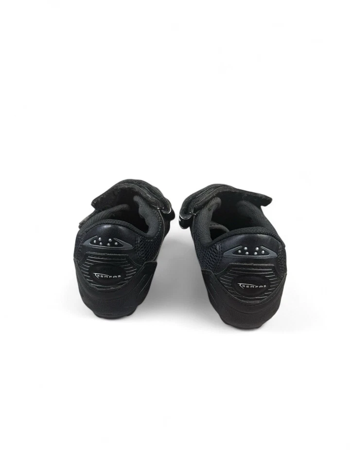 Serfas Women’s Black White Cycling Shoes 3-Strap Spin Bike Performance Size 6.5 - Image 2 of 4