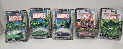 Marvel Hulk Lot Maisto Diecast, Marvel Collection Of 5 New Diecast Cars