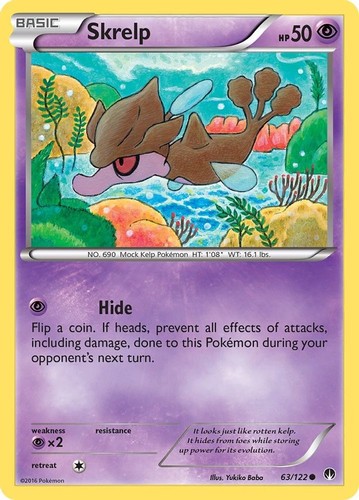 2016 Pokemon: XY - BREAKpoint - Skrelp (#63/122, Common, Near Mint)