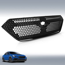 For 2022-2026 Subaru Wrx Honeycomb Style Front Upper Grille Gloss Black Abs