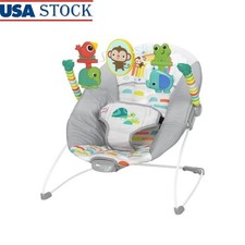 Vibrating Baby Bouncer Playful Paradise W/ Spinning Toys  Safety Harness Unisex