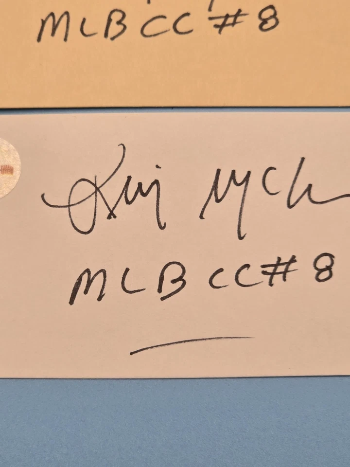 MLB Autographed Baseball Index Cards Lot, MLBCC #8, Signed Memorabilia - Image 3 of 4