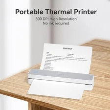HPRT Portable Printer Wireless for Travel, Support 8.5x11 US Letter&A4 Thermal