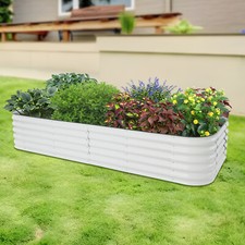 Metal Rustproof Free Standing Raised Garden Bed Kits for Vegetables Flowers
