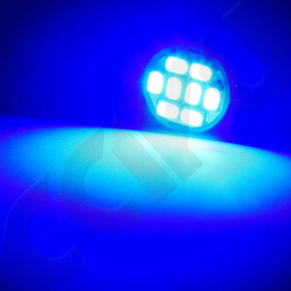 10pcs Blue T10 194 168 LED Bulbs Instrument Gauge Cluster Dash Light W/ Sockets - Image 4 of 4