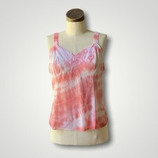 DYED PETALS Vintage Botanically Dyed Tie-Dyed Cami Camisole 40/42