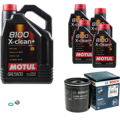 BOSCH Ölfilter 9L Motul 8100 X-clean+ 5W-30 für Lexus Toyota RX 400h AWD Land
